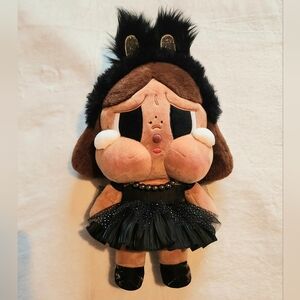 POP MART Crybaby Shiny Shiny Black Dress Plush Doll 🖤